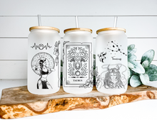 Load image into Gallery viewer, Taurus Sign Zodiac Sign Glass Tumbler, 16oz Iced Coffee Cup, Birthday Gift for Her