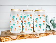 Load image into Gallery viewer, Mushroom Beer Can Glass | Boho Mushroom Coffee Glass | Aesthetic