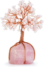 Load image into Gallery viewer, Feng Shui Rose Quartz Crystal Tree