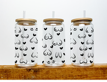 Load image into Gallery viewer, Funny Breast Boob Can Glass Sexy Gifts Sun | Boho Coffee Glass | 16 OZ