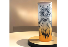 Load image into Gallery viewer, Medusa Beer Can Glass | Boho Mushroom Coffee Glass | 24 oz