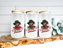 Load image into Gallery viewer, Bad Bunny Halloween Themed Iced Coffee Cup Glass - Trendy Glass Jar