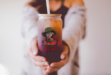 Load image into Gallery viewer, Bad Bunny Halloween Themed Iced Coffee Cup Glass - Trendy Glass Jar