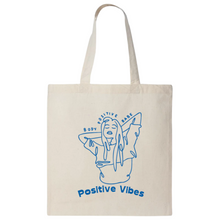Load image into Gallery viewer, Positive Vibes Aesthetic Tote Bag Reusable  Eco Friendly