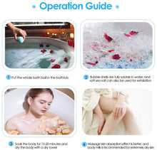 Load image into Gallery viewer, Bath Bomb 6 Pack Fizzer Gift Set Assorted Scents & Colors - VEGAN