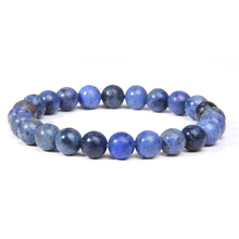 Load image into Gallery viewer, Blue Soladite harmony, and intuition that helps open the throat chakra 8mm