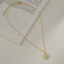 Load image into Gallery viewer, Gorgeous Sunflower Dainty Necklace - gift for her Gold Tone