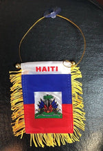 Load image into Gallery viewer, flag for cars decals stickers USA Car flags hanging mini banner small rearview mirror interiror accessory automobiles