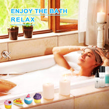 Load image into Gallery viewer, Bath Bomb 6 Pack Fizzer Gift Set Assorted Scents & Colors - VEGAN