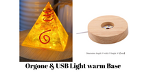 Load image into Gallery viewer, Orgone Pyramid, Citrine & Amethyst Orgonite