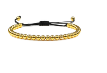 Load image into Gallery viewer, Hematite Bracelet, Beaded bracelet for concentration & Focus Gold Tone