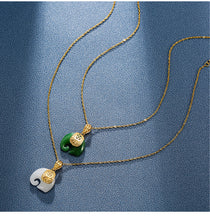 Load image into Gallery viewer, Natural Handmade Crystal Necklace Green Aventurine & White Quartz