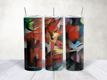 Load image into Gallery viewer, Starry Night Fox 20oz Tumbler Cup with Straw and Lid, Birthday Gift for Art Fan