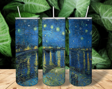 Load image into Gallery viewer, Starry Night 20oz Tumbler Cup with Straw and Lid, Birthday Gift