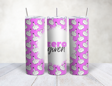 Load image into Gallery viewer, Zero F Given Pink Tumbler Cup with Straw and Lid,