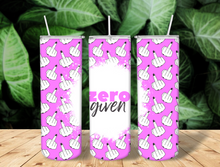 Load image into Gallery viewer, Zero F Given Pink Tumbler Cup with Straw and Lid,
