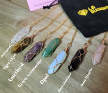 Load image into Gallery viewer, Natural Handmade Point Necklace Hexagon Chain Pendant Necklace