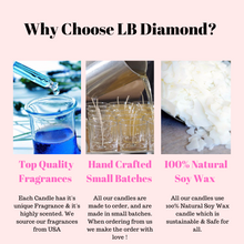 Load image into Gallery viewer, Rose Petals Natural Soy Wax Candle Highly Scented with Rose Quartz Crystals