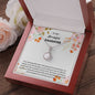 To My Beautiful Daughter Cute Trendy Necklace Gift, Daughter Gift necklace, Eternal Love