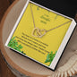 To My Beautiful Mom Heart Necklace Mother's Poem necklace gift, Cute Anniversary Or Birthday Gift Mother's Day Love you Mom