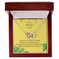 To My Beautiful Mom Heart Necklace Mother's Poem necklace gift, Cute Anniversary Or Birthday Gift Mother's Day Love you Mom