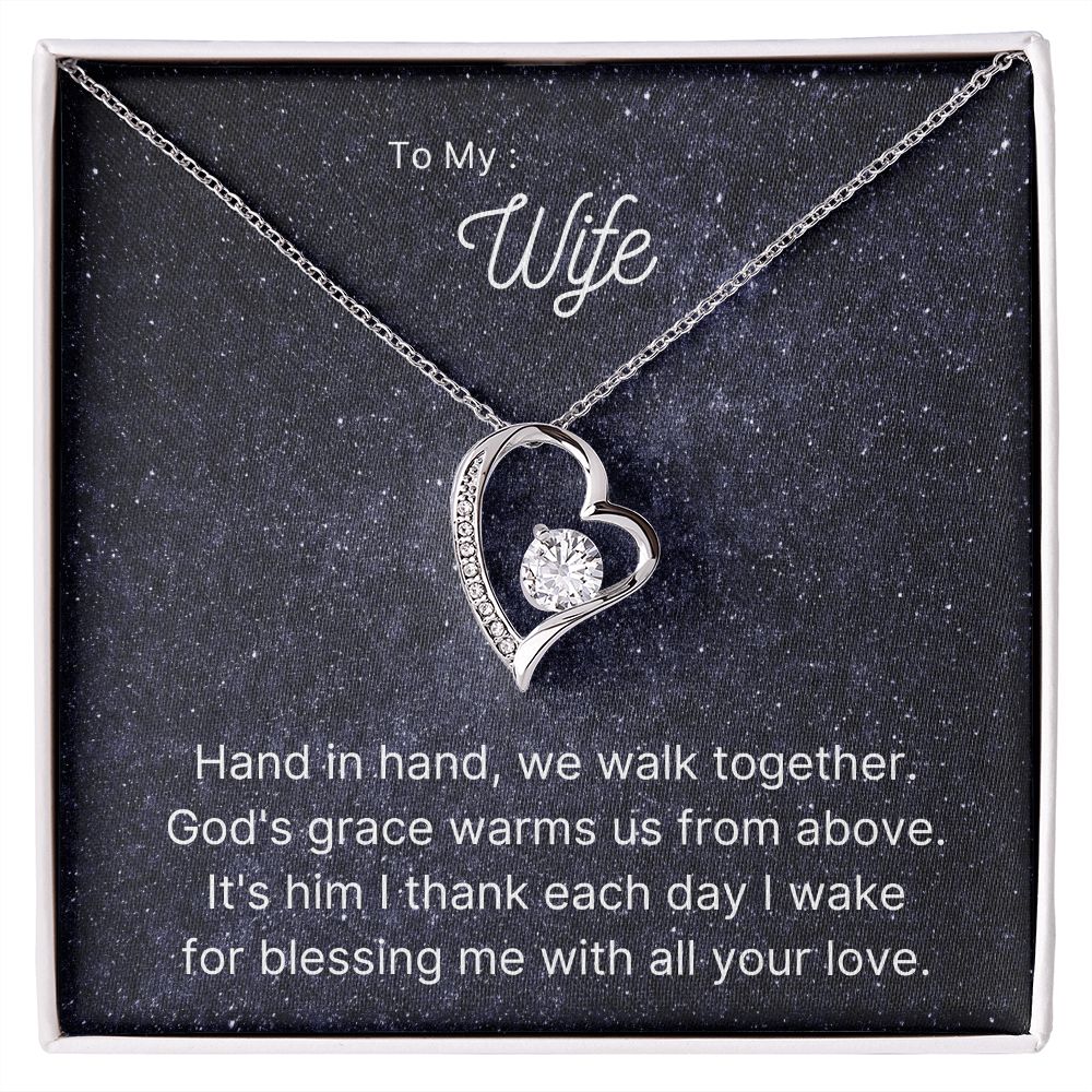 To my Wife, Forever Love Necklace Gift for her Anniversary gift Love necklace
