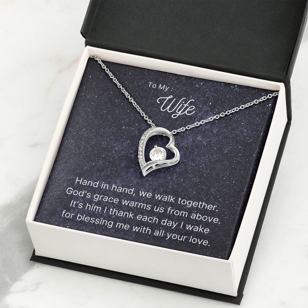 To my Wife, Forever Love Necklace Gift for her Anniversary gift Love necklace