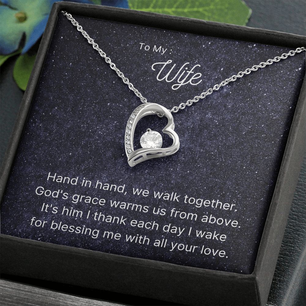 To my Wife, Forever Love Necklace Gift for her Anniversary gift Love necklace