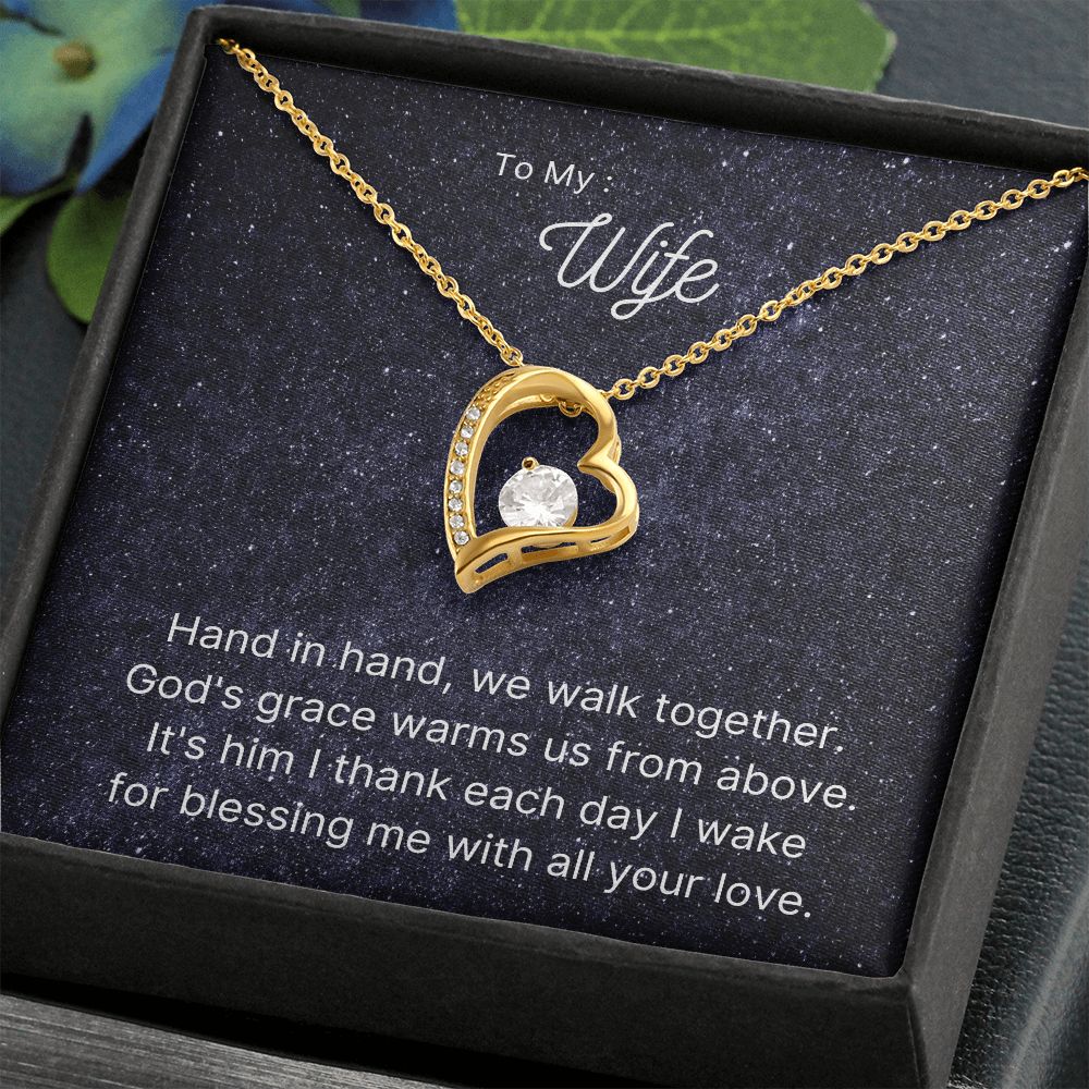 To my Wife, Forever Love Necklace Gift for her Anniversary gift Love necklace