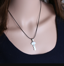 Load image into Gallery viewer, 2 PC Set Heart I love you Necklace Black Robe necklace Set