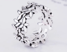 Load image into Gallery viewer, Adjustable Open Leaf Ring High Quality 925 Stamped Sterling Silver Tree Leaf
