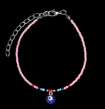 Load image into Gallery viewer, Turkish Evil Eye Protection Bracelet Pink Color, Fashion Bracelet