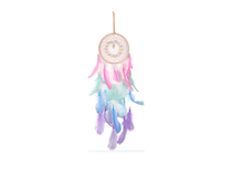 Load image into Gallery viewer, Native American Navajo Made 5.1 Inch Dreamcatcher Beautiful Colors Pink Blue & Purple Handmade