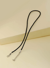 Load image into Gallery viewer, Blank Black Robe Necklace to add Crystal or pendant to, Gold Tone & silver tone