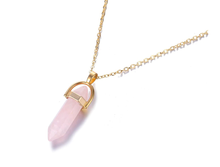 Load image into Gallery viewer, Natural Handmade Point Necklace Hexagon Chain Pendant Necklace Crystal For Woman