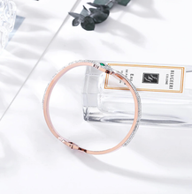 Load image into Gallery viewer, Trendy Full Zircon Snake Bracelet Gold Open High-End Bangle