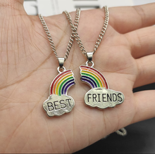 Load image into Gallery viewer, 2 PC Couple Necklace - Trendy Couple necklace Bbf Best Friends