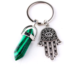 Load image into Gallery viewer, Natural Healing Stone Keychain For Protection