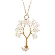 Load image into Gallery viewer, Natural Handmade Crystal Feng Shui Necklace Carnelian, Amethyst,