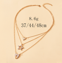 Load image into Gallery viewer, Delicate layered necklace set • Set of 3 necklaces • Disc necklace • Custom Gift