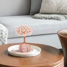 Load image into Gallery viewer, Feng Shui Rose Quartz Crystal Tree
