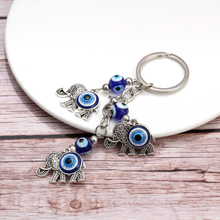 Load image into Gallery viewer, Evil Eye Protection Keychain For For Protection, Evil eye Keychain, Handmade.