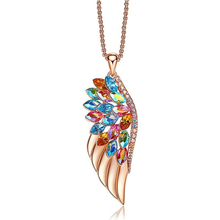 Load image into Gallery viewer, Rose Gold Wing Pendant necklace Trending Necklace , Gold plated charm