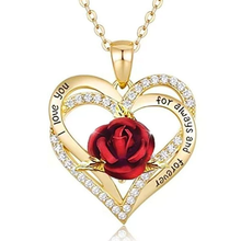 Load image into Gallery viewer, I Love You Necklace - Trendy Heart necklace Gold tone