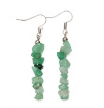 Load image into Gallery viewer, Cute Silver tone Crystal Earrings Handmade Reiki & Chakra Gifts