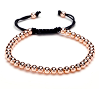 Load image into Gallery viewer, Elegant Trio: 3 PCS Bundle Hematite Bracelet Set in Rose Gold, Silver, and Gold