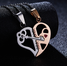 Load image into Gallery viewer, 2 PC Set I love you Couple necklace Set Couple's GIFT