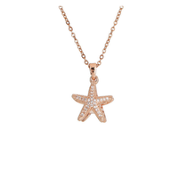 Load image into Gallery viewer, Gorgeous Star with Pearl Necklace, Dainty Necklace