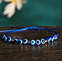 Load image into Gallery viewer, Turkish Evil Eye Protection Bracelet 2 PC SET BBF Gifts Couple Gift