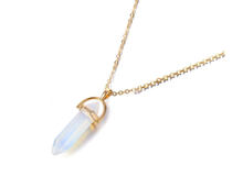 Load image into Gallery viewer, Natural Handmade Point Necklace Hexagon Chain Pendant Necklace Crystal For Woman